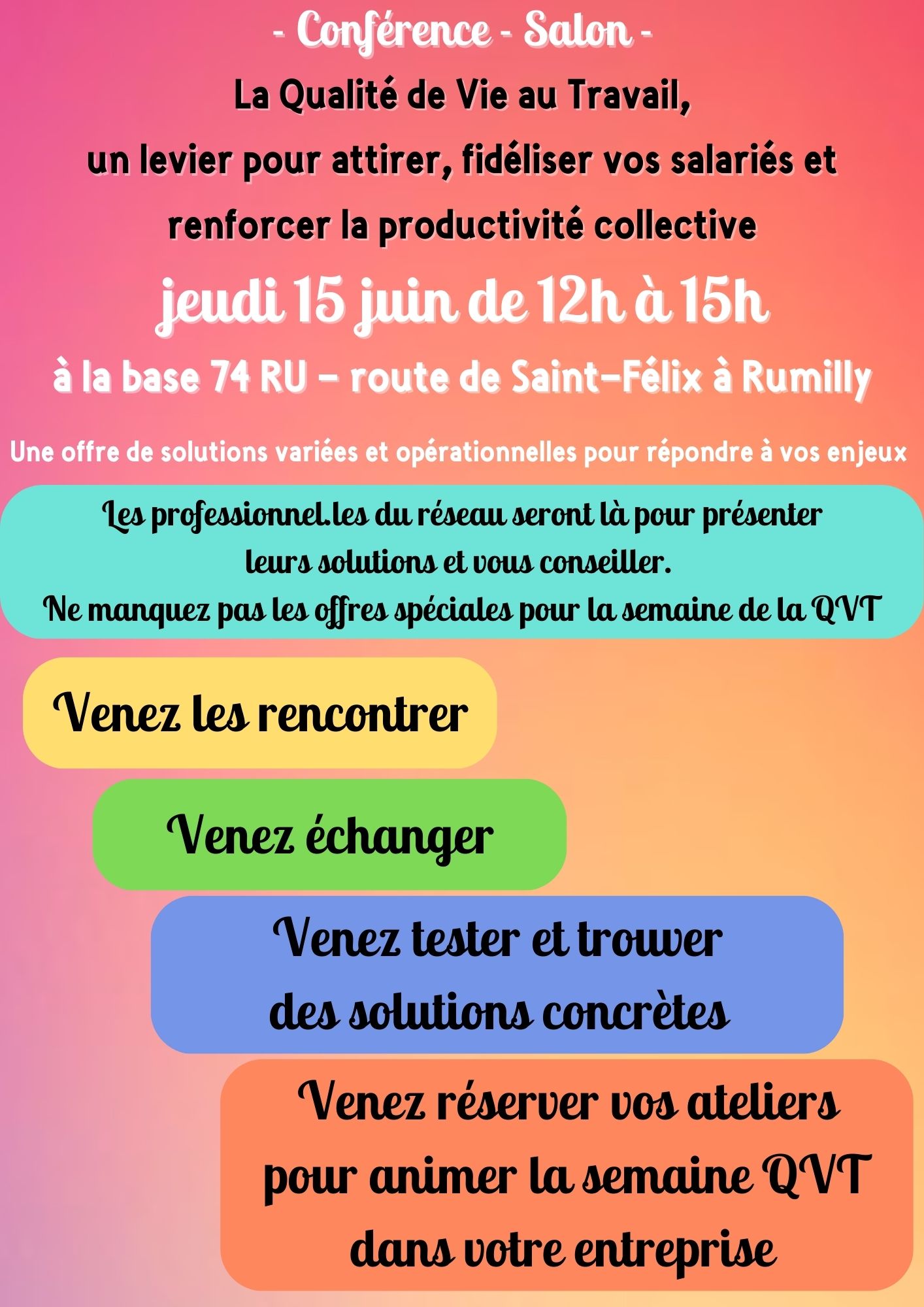 CAE - Conférence - Salon QVT - 15 juin - Rumilly